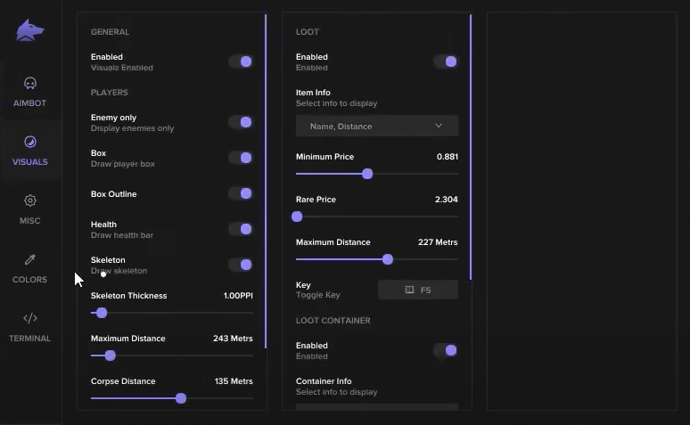 Exclusive Mod Features Arena Breakout Mod Menu